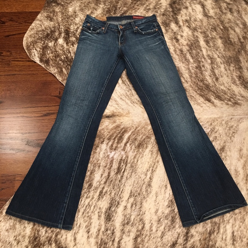 90s FLARED BLUE 2 made in CALIFORNIA JEANS